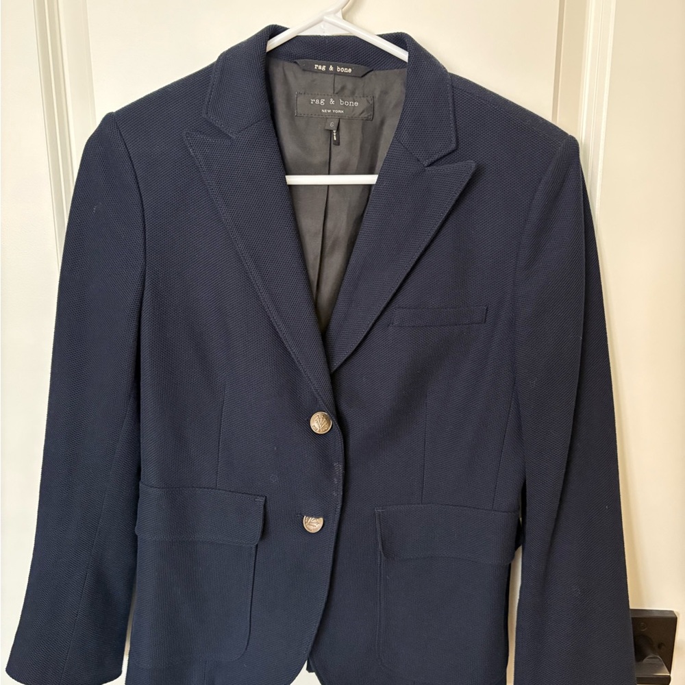 Rag & Bone Dark Blue Women's Blazer